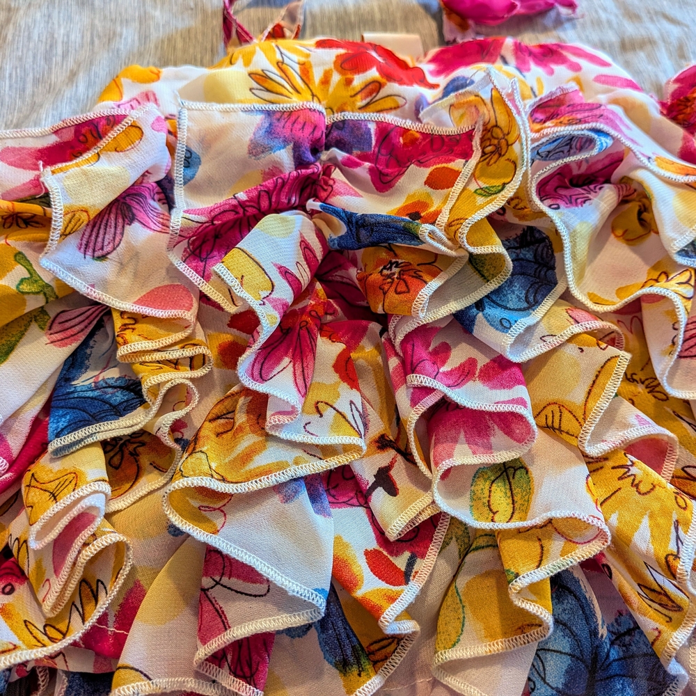 Floral Ruffle Kids Matching Set - Picture 2 of 8